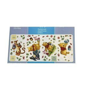 Winnie the Pooh Self-Stick Adhesive Wall Art Peel & Remove 4 10"x17.5" sheets